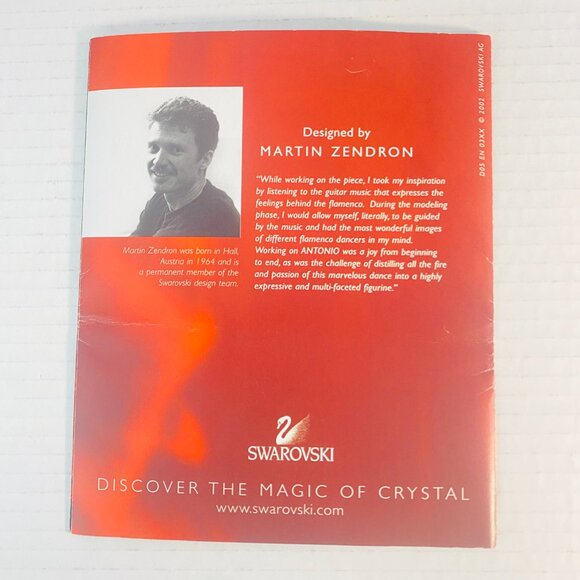 VTG Swarovski Crystal "Antonio" Magic of Dance Figurine (2003) w/ Original Box - Picture 15 of 16